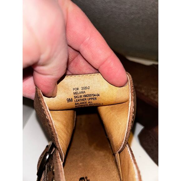 Halsa  Melania  Taupe  Stacked  Heel  Ankle Boot  9M. NWOB - Picture 11 of 12